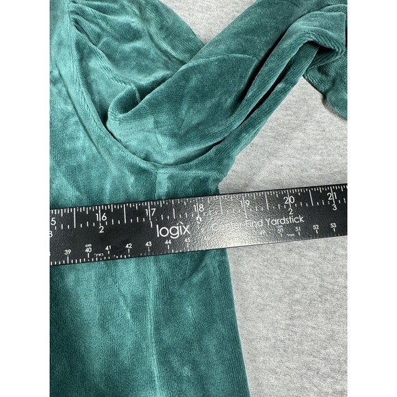 Juicy Couture Jacket Women M Double Breasted Gold Buttons Vintage Y2K Velour - Picture 5 of 6
